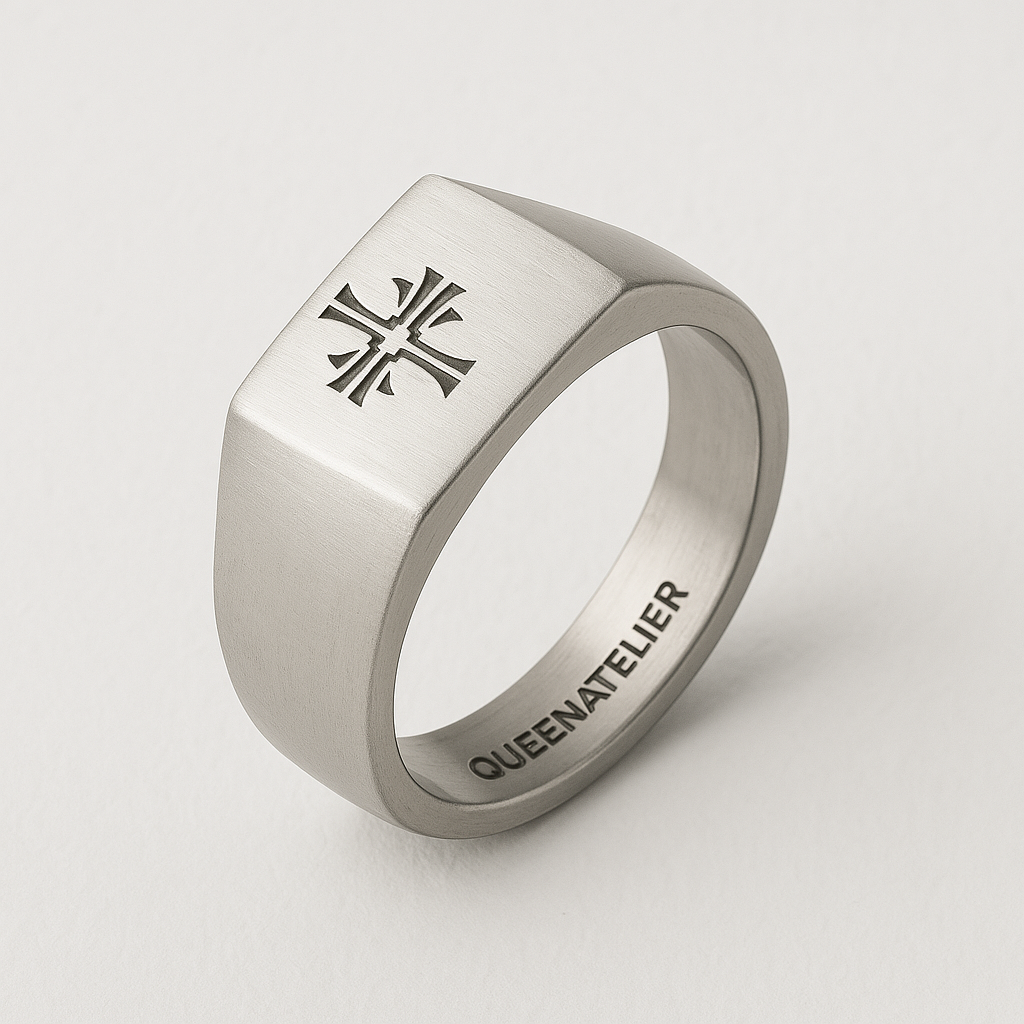 INFINITY CROSS 925 SILVER RING