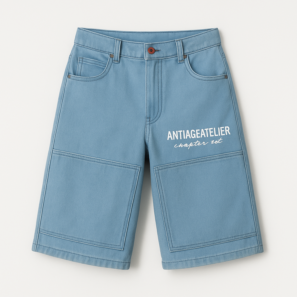 LIGHT BLUE DENIM SHORT