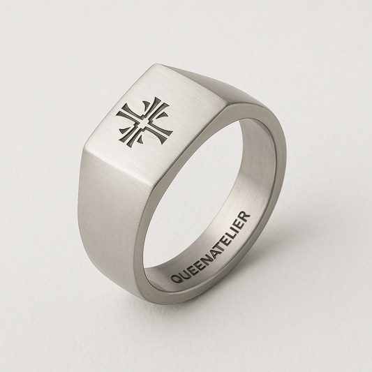 INFINITY CROSS 925 SILVER RING